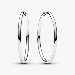 Pandora Boucles D'Oreilles<Créoles à Charms Moments 40mm