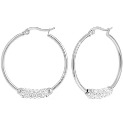 So Charm Bijoux Boucles D'Oreilles<Créoles So Charm - B2790-ARGENT - Boucles D'Oreilles Argentées