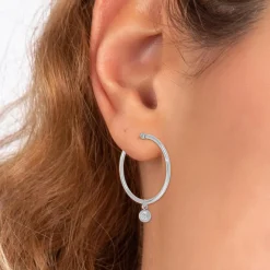 So Charm Bijoux Boucles D'Oreilles<Créoles So Charm - BD2261-ARGENT-DIAMANT - Boucles D'Oreilles Argentées