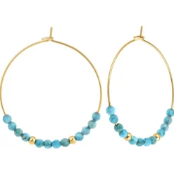 So Charm Bijoux Boucles D'Oreilles<Créoles So Charm - B4255-DORE-APATITE - Boucles D'Oreilles Dorées