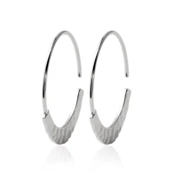 Maison de la Bijouterie Boucles D'Oreilles<Créoles femme argent rhodié 27 mm - W6Y0300