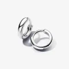 Pandora Boucles D'Oreilles<Créoles Huggie Rondes Argent
