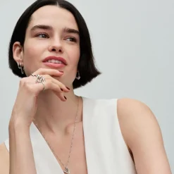 Pandora Boucles D'Oreilles<Créoles Huggie Rondes Argent