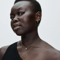 Pandora Boucles D'Oreilles<Créoles Huggie Rondes Dorées