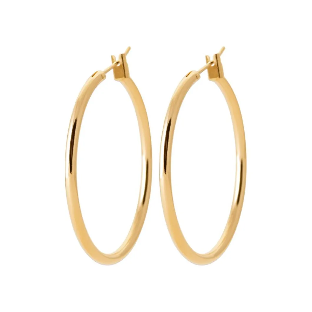 Maison de la Bijouterie Boucles D'Oreilles<Créoles Sensimio YUU30 Plaqué or