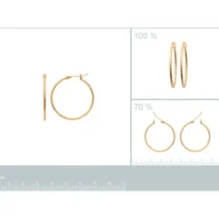 Maison de la Bijouterie Boucles D'Oreilles<Créoles Sensimio Y6YY530 Plaqué or