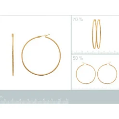 Maison de la Bijouterie Boucles D'Oreilles<Créoles Sensimio Y6YY550 Plaqué or