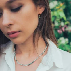 Sloya Boucles D'Oreilles<Créoles Serena Agate Arbre