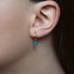 Sloya Boucles D'Oreilles<Créoles Serena Apatite Bleu