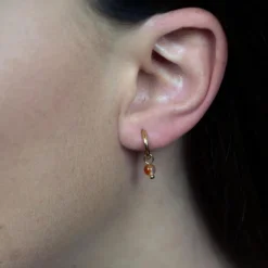 Sloya Boucles D'Oreilles<Créoles Serena Cornaline Rouge