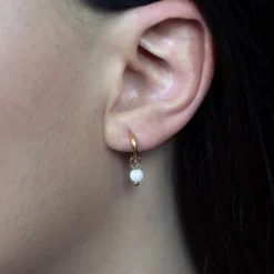 Sloya Boucles D'Oreilles<Créoles Serena Pierres de Lune