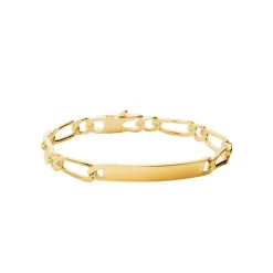 Maison de la Bijouterie Bracelet<Gourmette homme maille figaro1-1 plaqué or 6 mm - 63Z006Y0