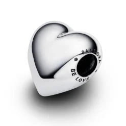 Pandora Charms<Grand Charm Cœur Gravable Be Love