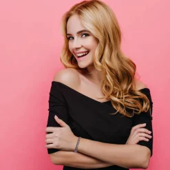 So Charm Bijoux Bracelets<Jonc Femme So Charm - B4337-ARGENT-ROSE - Bracelet Mode Argenté