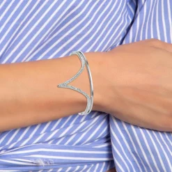 So Charm Bijoux Bracelets<Jonc Femme So Charm - B3358-ARGENT - Bracelet Mode Argenté