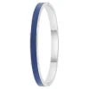 So Charm Bijoux Bracelets<Jonc Femme So Charm - B4339-ARGENT-BLEUFONCE - Bracelet Email Argenté