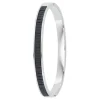 So Charm Bijoux Bracelets<Jonc Femme So Charm - B4337-ARGENT-NOIR - Bracelet Mode Argenté