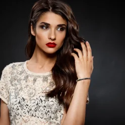 So Charm Bijoux Bracelets<Jonc Femme So Charm - B4338-DORE- - Bracelet Email Doré Noir