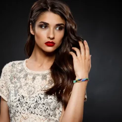 So Charm Bijoux Bracelets<Jonc Femme So Charm - B4363-DORE - Bracelet Email Doré