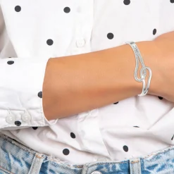 So Charm Bijoux Bracelets<Jonc Femme So Charm - B4107- - Bracelet Mode é Argent