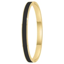 So Charm Bijoux Bracelets<Jonc Femme So Charm - B4339-DORE- - Bracelet Email Doré Noir