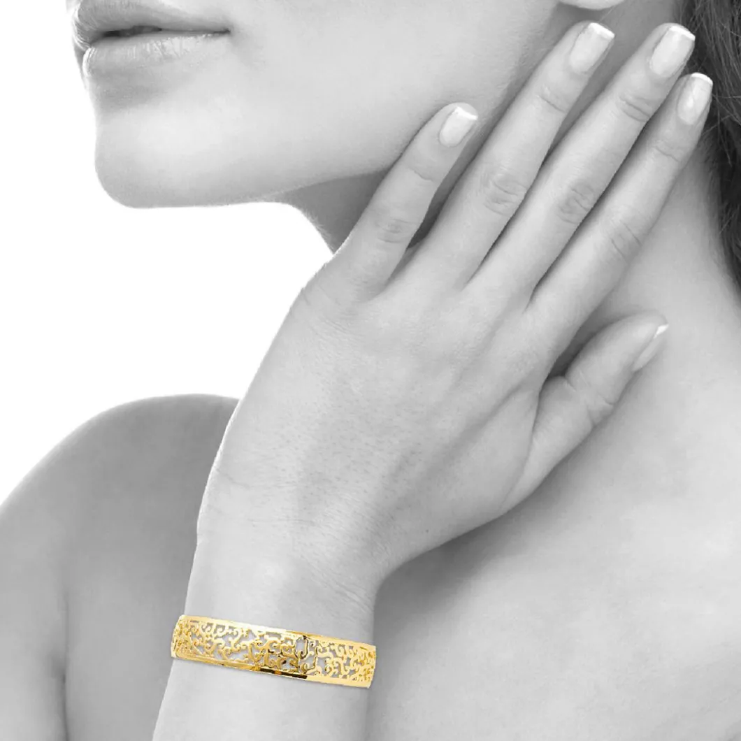 Maison de la Bijouterie Bracelets<Jonc femme Sensimio U00Y336Y Plaqué or