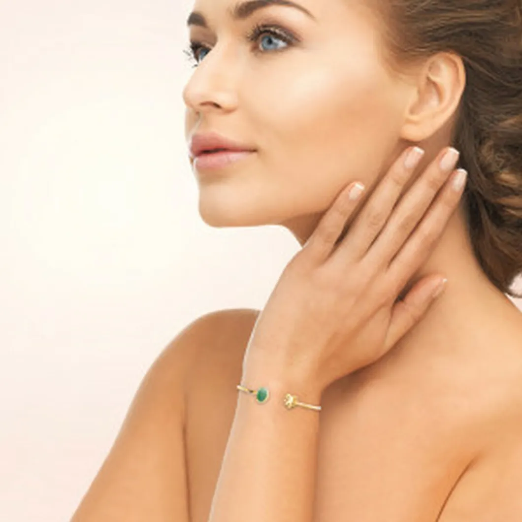 Maison de la Bijouterie Bracelets<Jonc femme Sensimio UW30Y55V Plaqué or