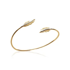 Maison de la Bijouterie Bracelets<Jonc femme Sensimio UWZWWW56 Plaqué or