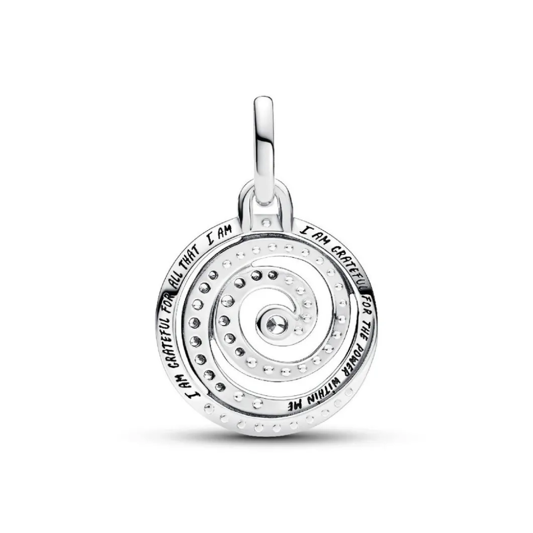 Pandora Charms<Médaillon Spirale de Gratitude ME