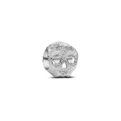 Pandora Charms<Mini Charm Tête de Mort Texturée