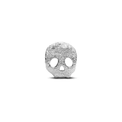 Pandora Charms<Mini Charm Tête de Mort Texturée