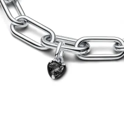Pandora Charms<Mini Dangle Cœur Chakra Noir ME