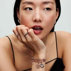 Pandora Charms<Mini Dangle Cœur Chakra Rose ME