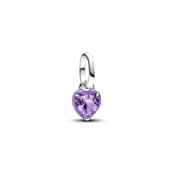 Pandora Charms<Mini Dangle Cœur Chakra Violet ME