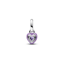 Pandora Charms<Mini Dangle Cœur Chakra Violet ME