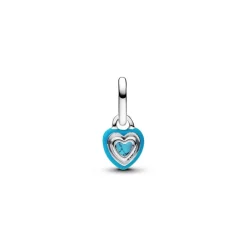 Pandora Charms<Mini Dangle Cœur Turquoise 793827C01