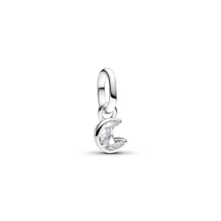 Pandora Charms<Mini Dangle Lune Scintillante ME