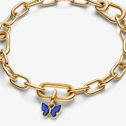 Pandora Charms<Mini Dangle Papillon Bleu