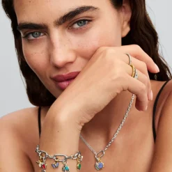 Pandora Charms<Mini Dangle Papillon Bleu