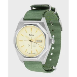 Kelton Montre Automatique<Montre automatique Octogone champagne nato kaki