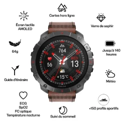 POLAR Montres Montre Connectée|Montre Cuir<Montre Connectée 900110288 - POLAR Grit X2 Pro Titan M-L