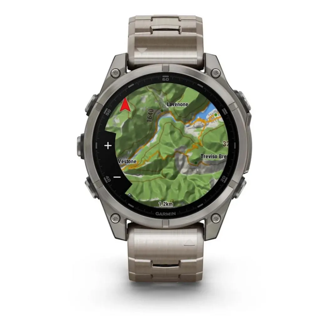 Garmin Montre Connectée|Montre Connectée<Montre Connectée - 010-02904-40 Fēnix 8 Amoled - 47Mm - Sapphire, Titanium Avec Bracelet Titanium + Bracelet Silicone Noir