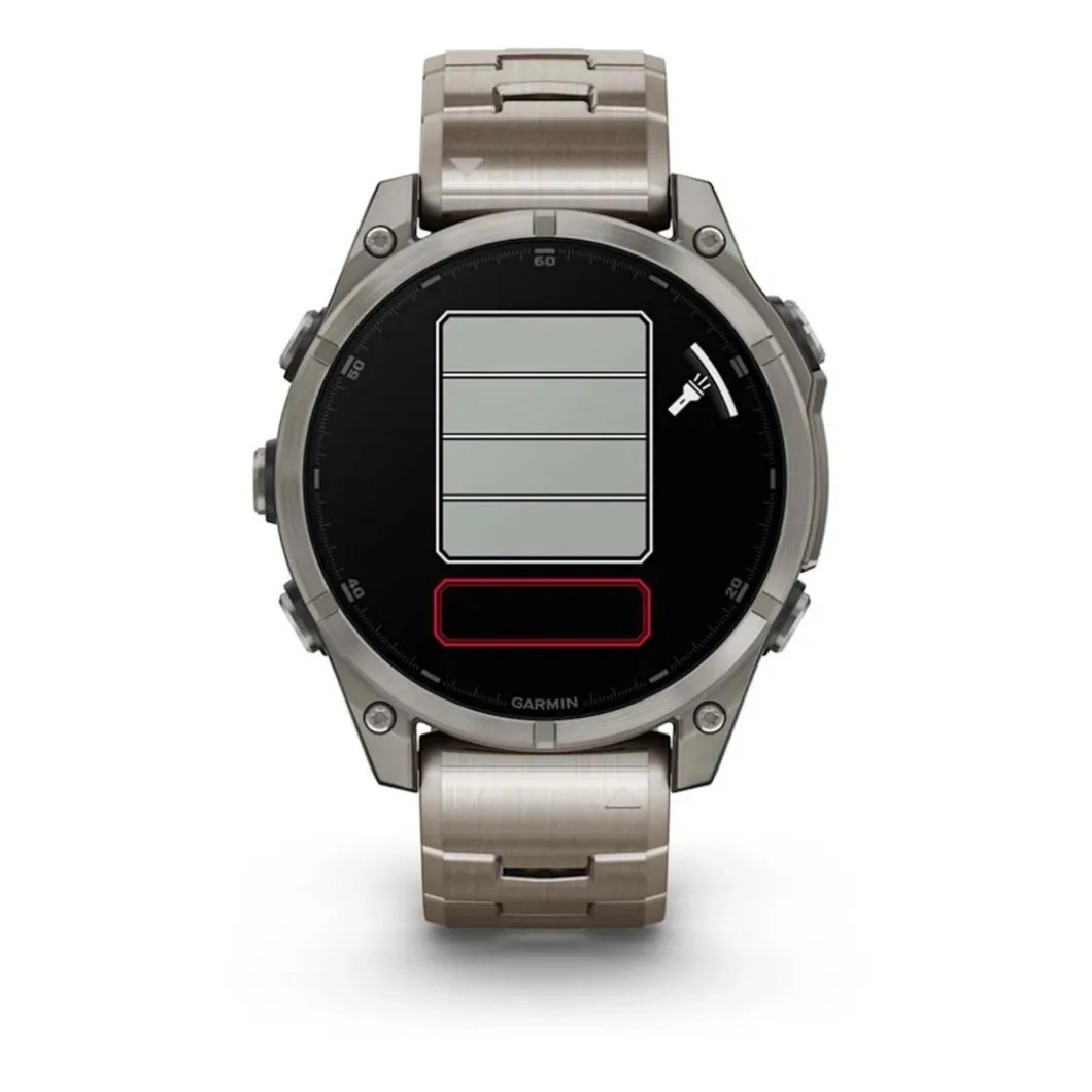 Garmin Montre Connectée|Montre Connectée<Montre Connectée - 010-02904-40 Fēnix 8 Amoled - 47Mm - Sapphire, Titanium Avec Bracelet Titanium + Bracelet Silicone Noir