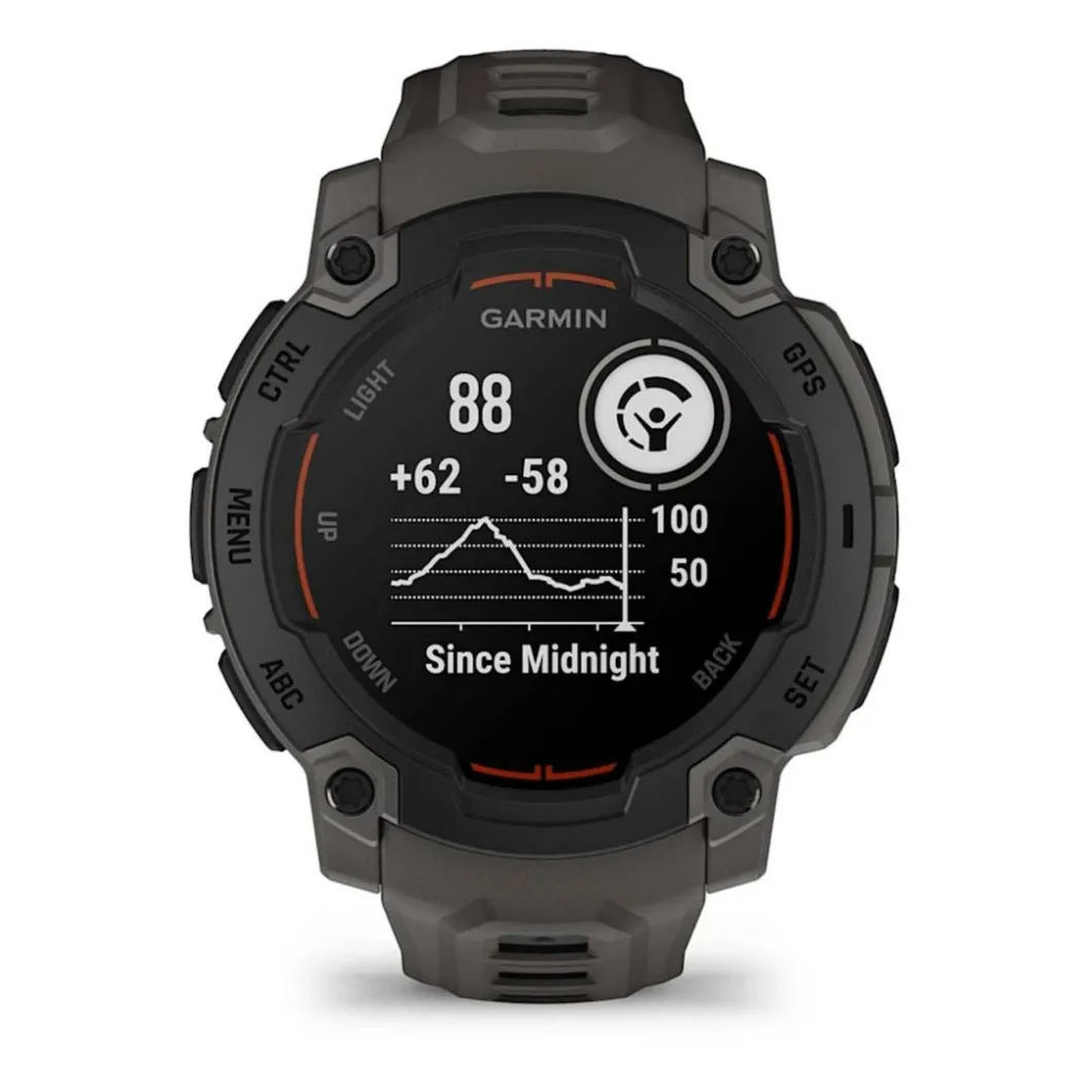 Garmin Montre Connectée|Montre Connectée<Montre Connectée - 010-02933-00 Instinct E – 45 mm, Noire avec bracelet gris charbon