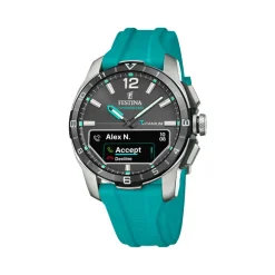 Festina Montre Connectée<Montre connectée Homme - F23000-5 Bracelet Silicone Turquoise