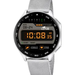 Lotus Montre Connectée|Montre Acier<Montre connectée Homme Smartwatch - L50050-2 Bracelet Acier Argent