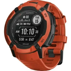Garmin Montre Connectée|Montre Connectée<Montre connectée Mixte 010-02805-00 Rouge - Instinct 2X Solar