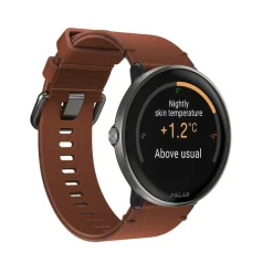 POLAR Montres Montre Connectée|Montre Cuir<Montre connectée Mixte Polar Ignite 3 Titanium Cuir Marron M/L