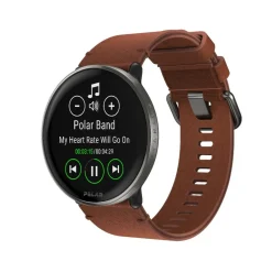 POLAR Montres Montre Connectée|Montre Cuir<Montre connectée Mixte Polar Ignite 3 Titanium Cuir Marron M/L