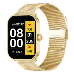 Smarty Montres Montre Connectée|Montre Acier<Montre connectée Mixte Smarty Super Amoled - SW070L Bracelet Acier Doré